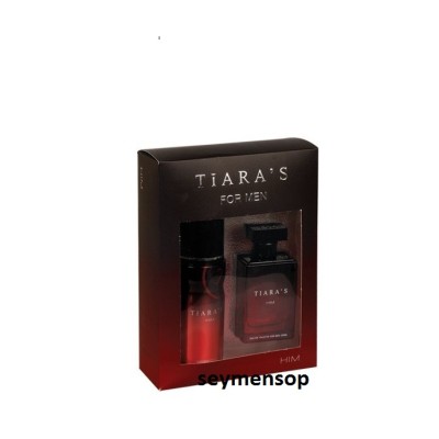 Tiaras For Him Erkek Parfüm Seti 100ml Edt 150ml Deo Tiaras For Him Erkek Parfüm Seti 100ml Edt 150ml Deo