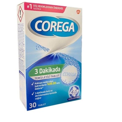 Corega Temizleyici Tablet 30'lu -  Dermojet